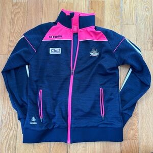 O'Neill Cork Navy and Hot Pink Athletic Zip Jacket